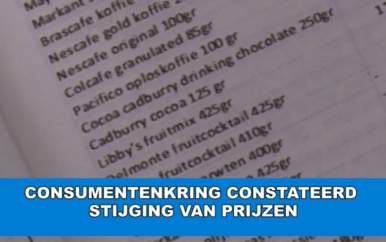 Consumentenkring constateerd stijging van prijzen