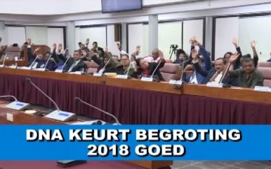 DNA keurt begroting 2018 goed