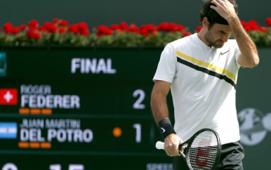 Eerste nederlaag Federer in 2018