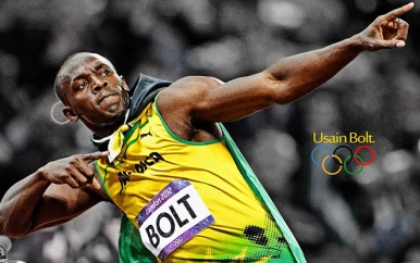 Voetbalcarriere Usian Bolt publieke stunt