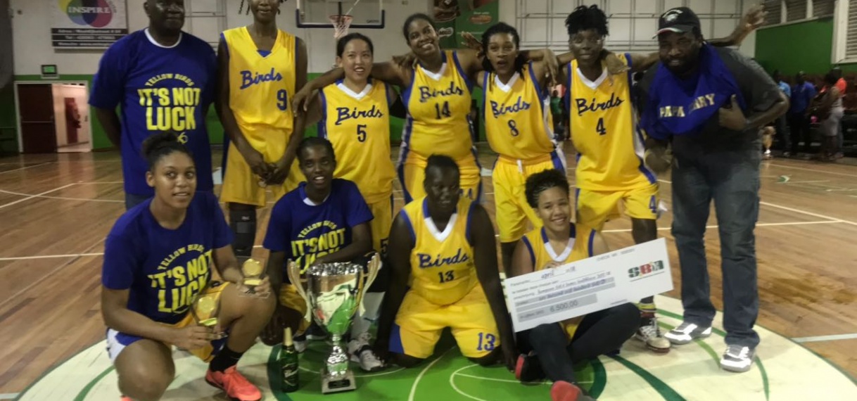 Yellow Birds kampioen dames hoofdklasse basketbal