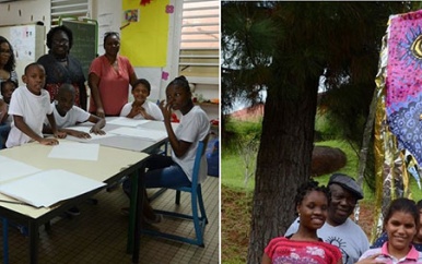 Kunstproject voor kinderen met een beperking in Frans-Guyana