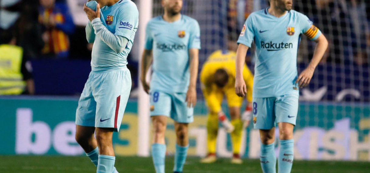 Levante bezorgt Barcelona eerste nederlaag in La Liga in 400 dagen