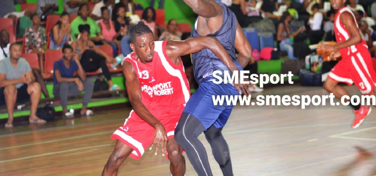 Oefeninterland basketbal Natio tegen Frans-Guyana