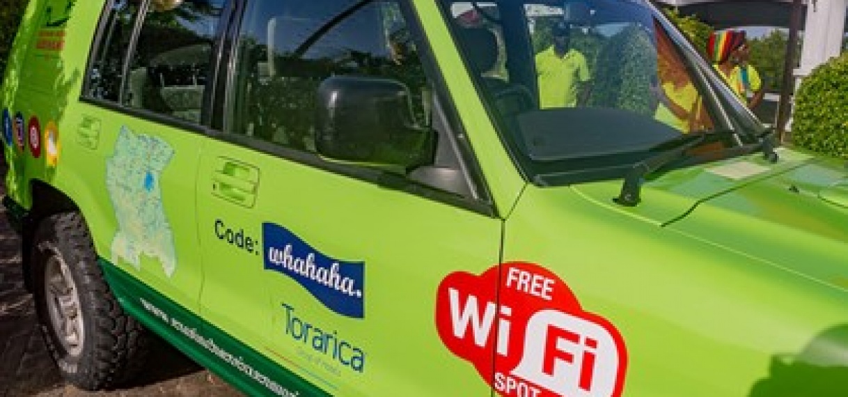 Eerste publieke mobiele free wifi-hotspot in Suriname
