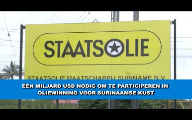 “1 miljard USD nodig voor oliewinning voor de kust”