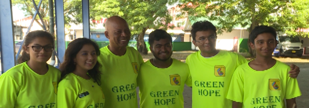 Jongeren organisatie Green Hope op bezoek in Suriname