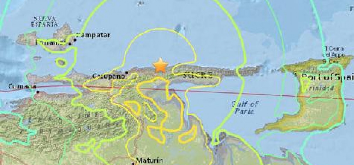Aardbeving Venezuela ook gevoeld in Suriname