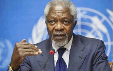 Regering betuigt medeleven bij overlijden Kofi Annan