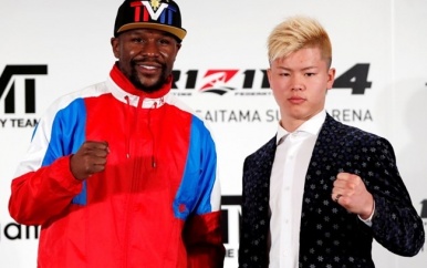 Mayweather maakt op oudejaarsavond rentree tegen kickbokser Nasukawa