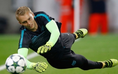 Jasper Cillessen is fit genoeg om in actie te komen voor FC Barcelona in het bekerduel met Cultural Leonesa