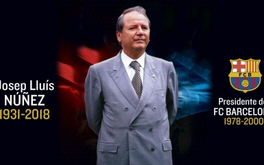 Voormalig FC Barcelona-voorzitter Josep Lluís Núñez overleden