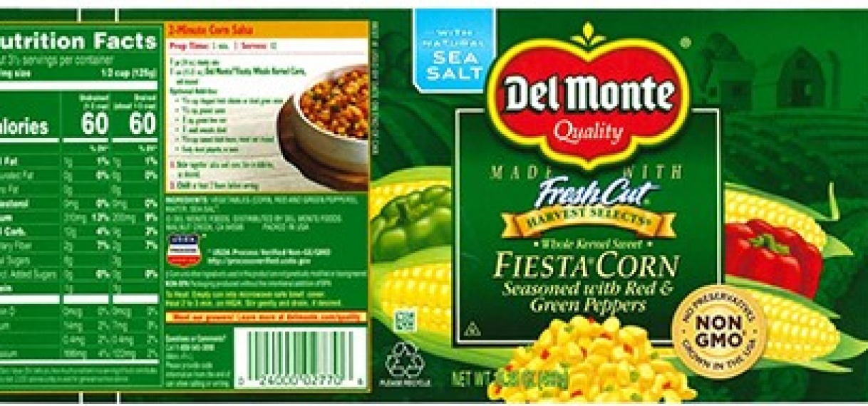 Terugroepactie “Del Monte Fiesta” koren in blik