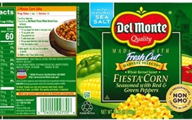 Terugroepactie “Del Monte Fiesta” koren in blik