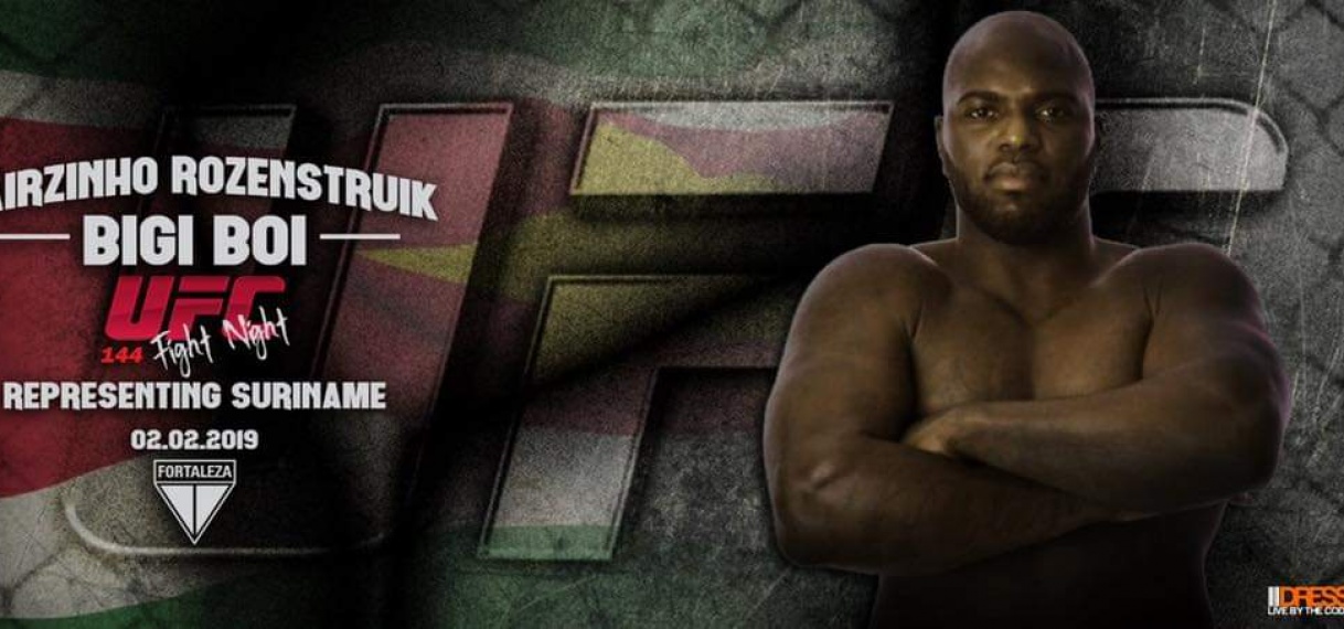 Jairzinhio ‘ Bigi Boi’ Rozenstruik wilt Suriname op de UFC kaart plaatsen