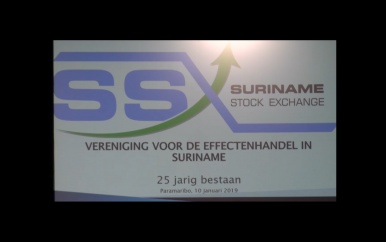 De vereniging effectenhandel in Suriname viert 25 jarig bestaan