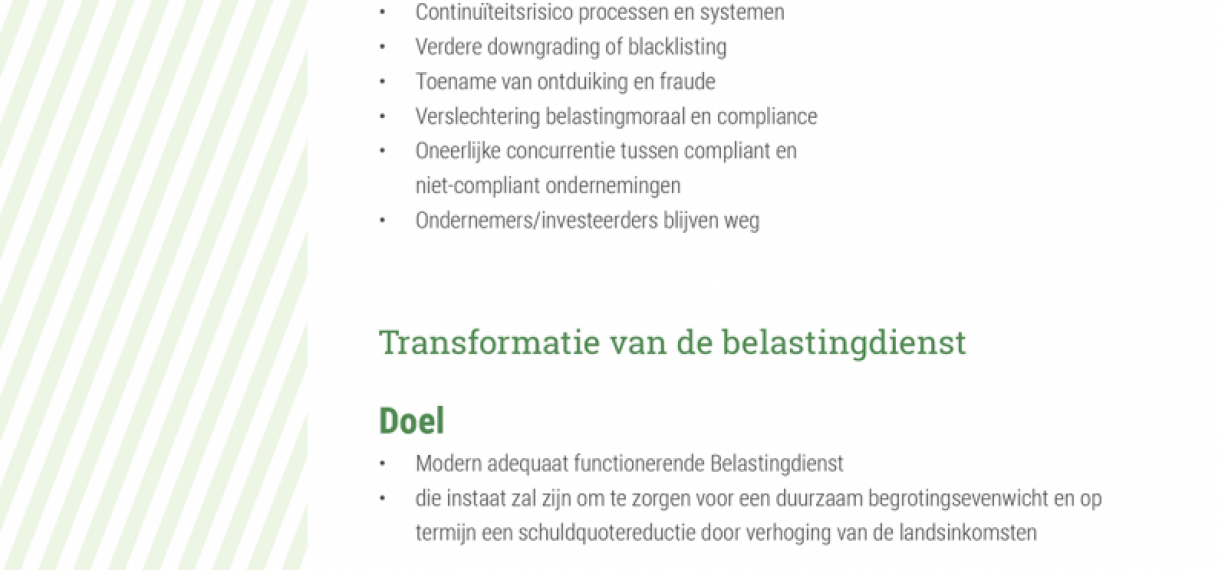 Transformatie Belastingdienst in volle gang