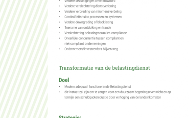 Transformatie Belastingdienst in volle gang