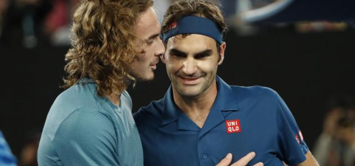 Tsitsipas stunt tegen titelverdediger Federer op Australian Open