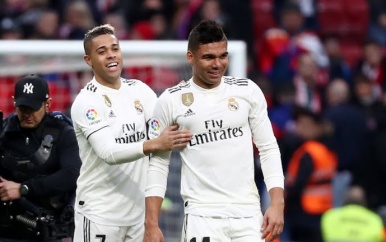 Real Madrid heeft zaterdag de derby tegen stadgenoot Atlético gewonnen