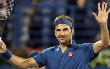 Roger Federer heeft de finale van het ATP-toernooi in Dubai bereikt