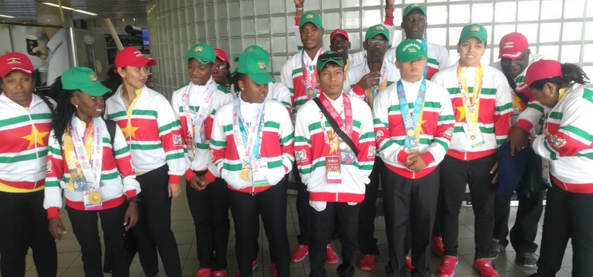 De Special Olympians van Suriname werden groot ontvangen