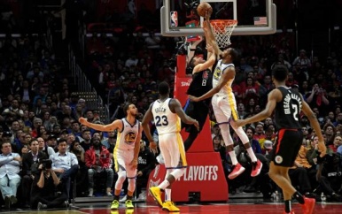 Sterspeler Duran helpt Warriors naar tweede ronde in play-offs NBA