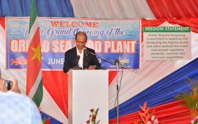 Orbillo Seafood plant geopend
