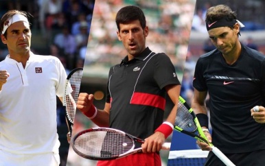 Djokovic, Federer en Nadal hebben zich geplaatst voor de kwartfinales van Wimbledon