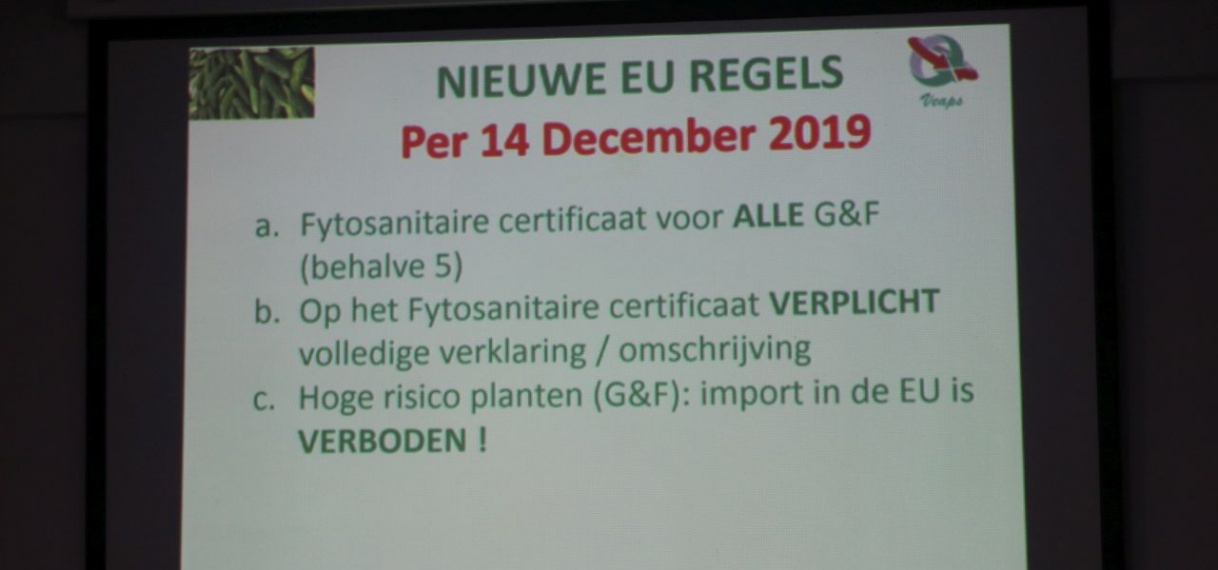 Samenwerking actoren binnen landbouwsector noodzakelijk op de nieuwe – strengere exportvoorwaarden naar EU
