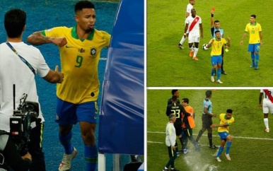 Jesus biedt excuses aan voor wangedrag na rood in finale Copa America