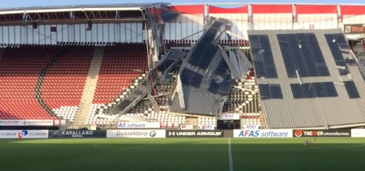 AZ speelt komende twee thuisduels in Den Haag na instorten dak stadion