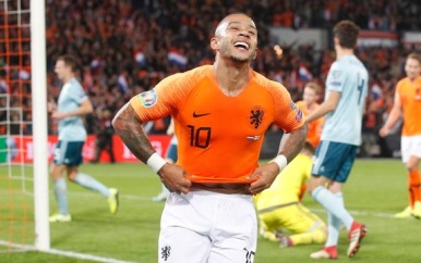 Geblesseerde Memphis niet met Oranje naar Wit-Rusland