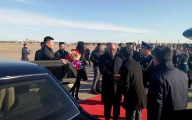President Bouterse en delegatie gearriveerd in China