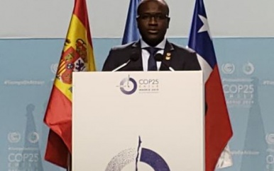 Minister Akiemboto spreekt UNFCCC toe