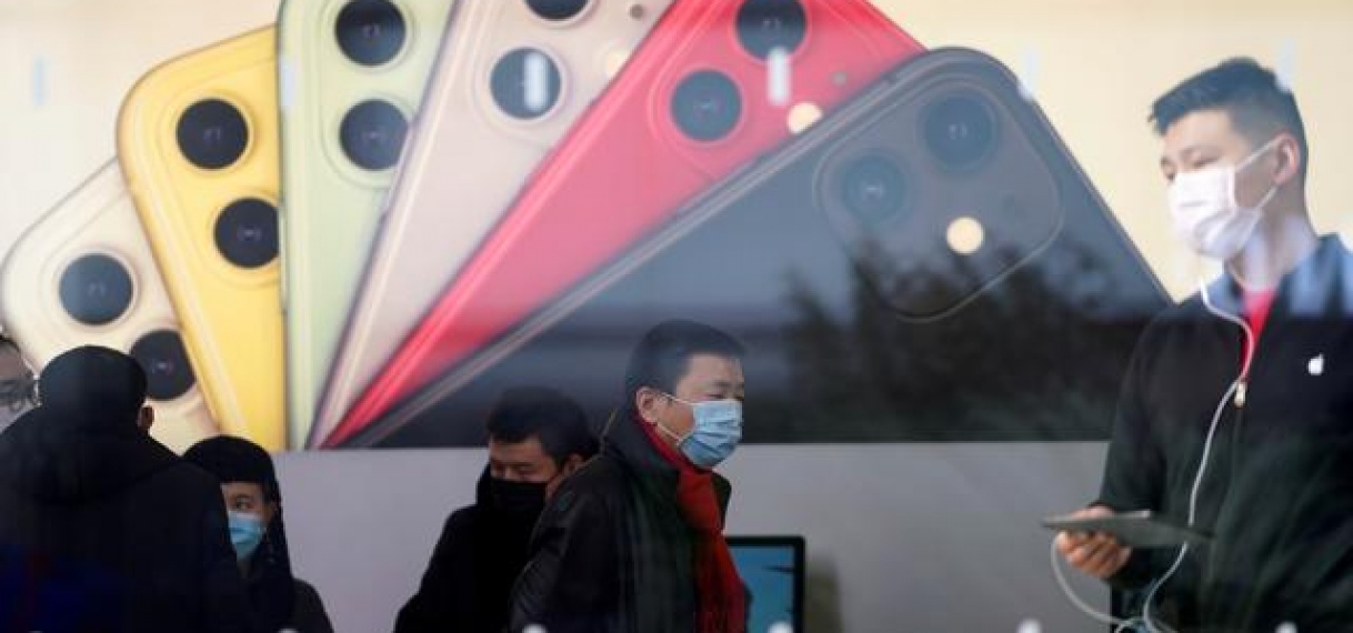 Apple heropent aantal winkels in Peking maar met beperkte openingstijden