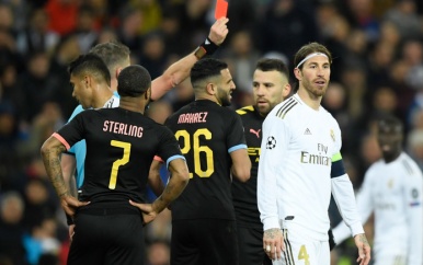 Ramos na nieuwe rode kaart in Champions League in bezit van dubieus record
