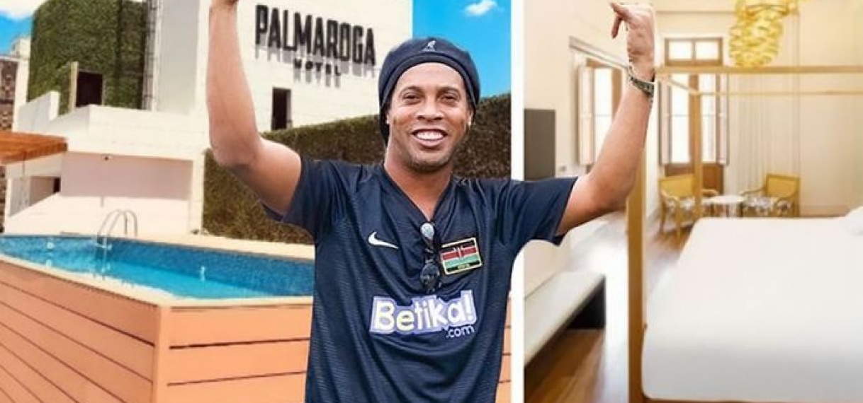 Huisarrest Ronaldinho in viersterrenhotel met cocktailbar en rooftopzwembad.