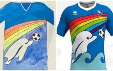 Nieuwe shirt Pescara ontworpen door 6-jarige Luigi