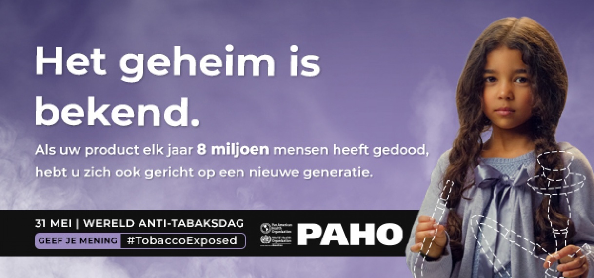 PAHO dringt er bij jongeren op aan te helpen de misleiding van de tabaksindustrie bloot te leggen en te weerstaan