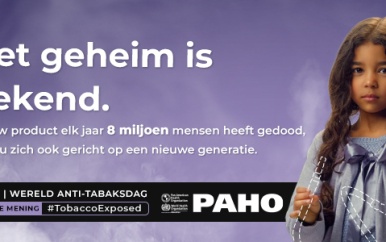 PAHO dringt er bij jongeren op aan te helpen de misleiding van de tabaksindustrie bloot te leggen en te weerstaan