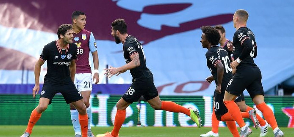 Chelsea komt achterstand te boven en boekt belangrijke zege op Aston Villa.