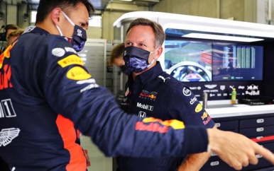 Horner verdedigt Albon: ‘Zijn snelheid was vergelijkbaar met Verstappen’