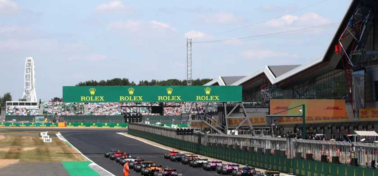 Circuit Silverstone hermetisch afgesloten tijdens Formule 1.