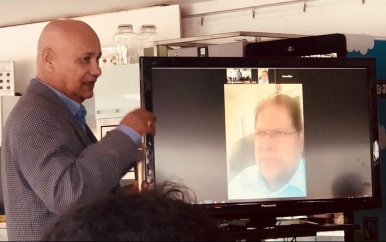 President Santokhi speciale gast bij Hart voor Suriname