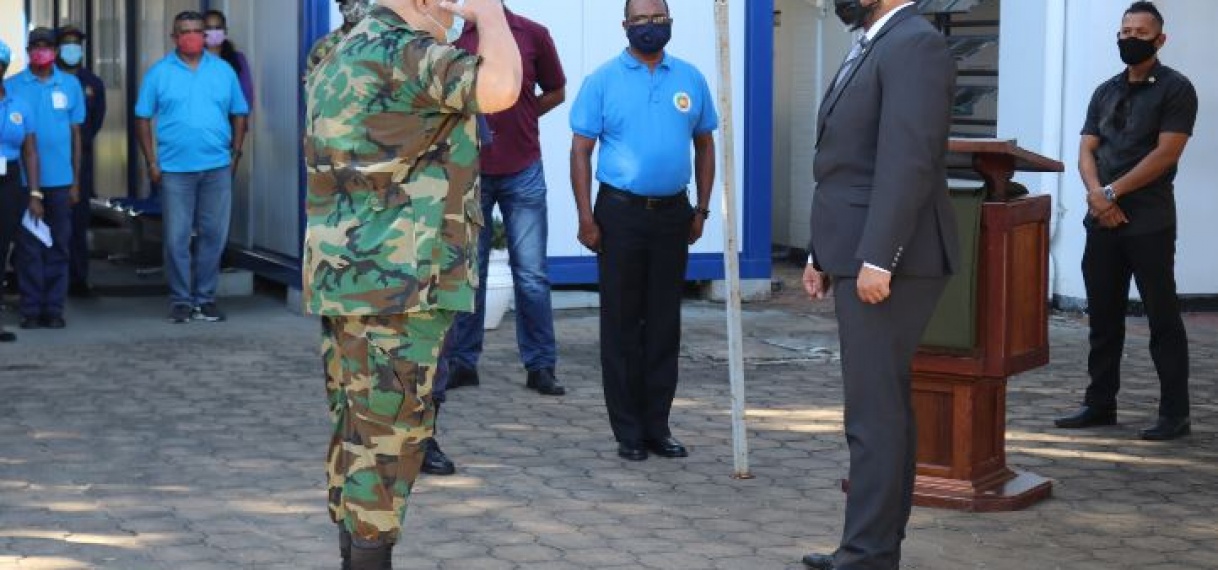 Majoor Radjoe Bhola waarnemend directeur Kustwacht