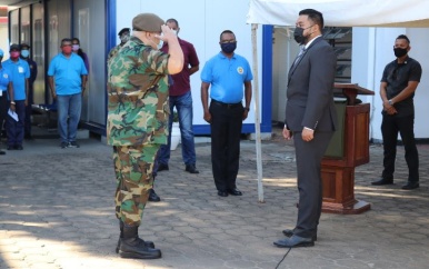 Majoor Radjoe Bhola waarnemend directeur Kustwacht