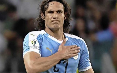 Edinso Cavani op weg naar Manchester United’.