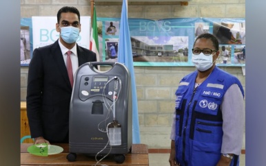 PAHO doneert zuurstofconcentrators aan Volksgezondheid