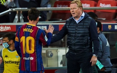 Koeman: ‘Hoopvol maar niet vol vertrouwen dat Messi bij Barcelona blijft’